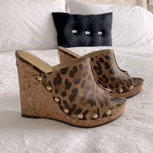 Michael Kors cork wedges